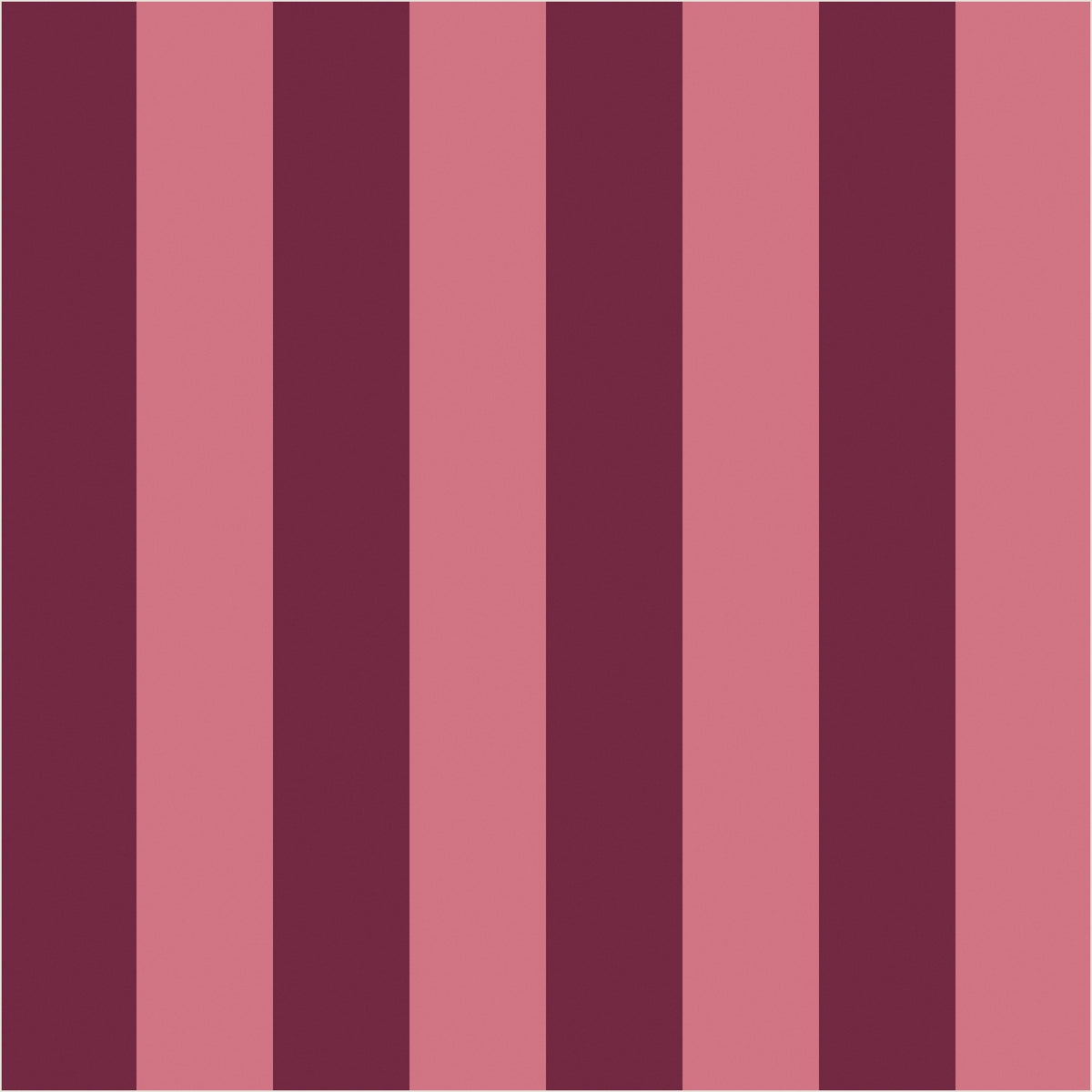 Merlot & Blush – Classic Stripe Wallpaper - true-scale 62 cm swatch