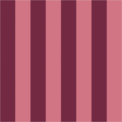 Merlot & Blush – Classic Stripe Wallpaper - true-scale 62 cm swatch