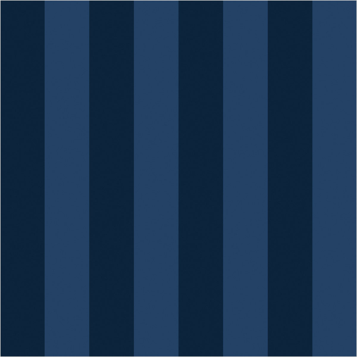 Midnight Navy & Indigo – Classic Stripe Wallpaper - true-scale 62 cm swatch