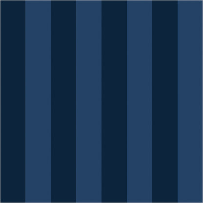 Midnight Navy & Indigo – Classic Stripe Wallpaper - true-scale 62 cm swatch