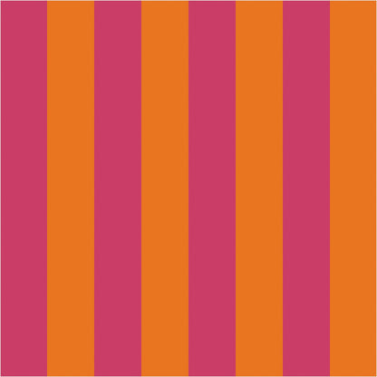 Pink & Tangerine – Classic Stripe Wallpaper - true-scale 62 cm swatch