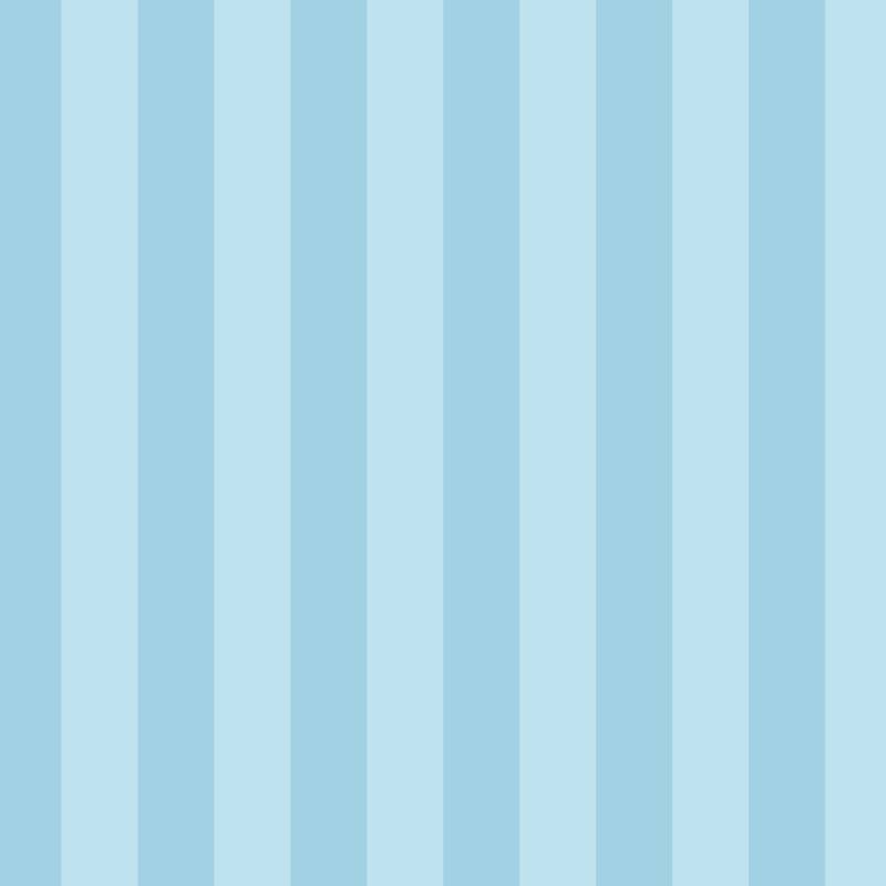 Classic Stripe Wallpaper in Powder & Sky – bold stripes on a sky ground