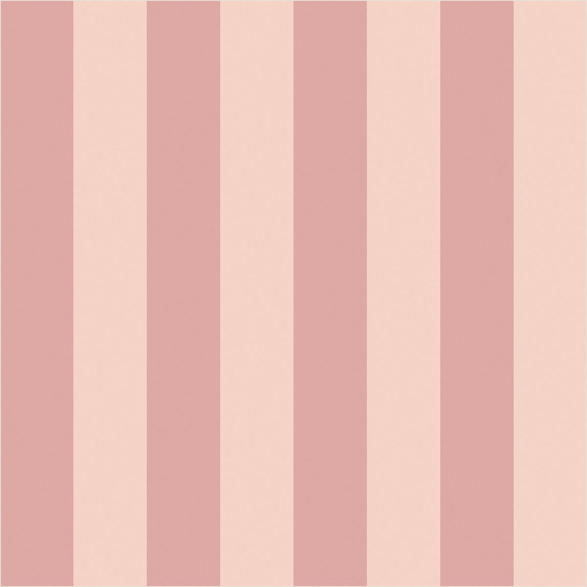 Rose & Cream – Classic Stripe Wallpaper - true-scale 62 cm swatch