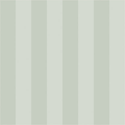 Sage Mist & Pale Eucalyptus – Classic Stripe Wallpaper - true-scale 62 cm swatch