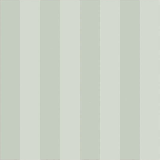 Sage Mist & Pale Eucalyptus – Classic Stripe Wallpaper - true-scale 62 cm swatch