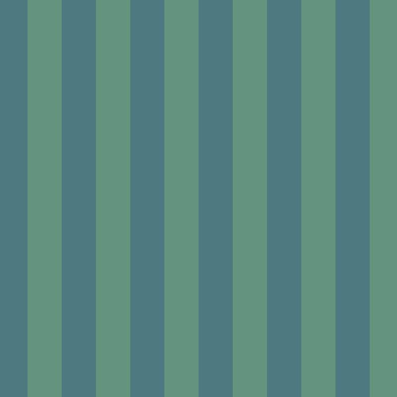 Classic Stripe Wallpaper in Sage & Teal – bold stripes on a teal ground