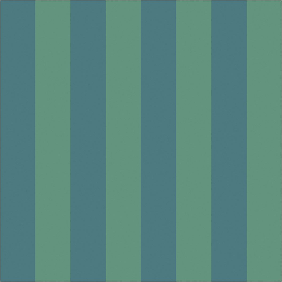 Sage & Teal – Classic Stripe Wallpaper - true-scale 62 cm swatch