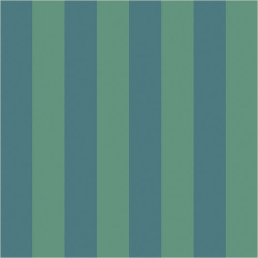 Sage & Teal – Classic Stripe Wallpaper - true-scale 62 cm swatch