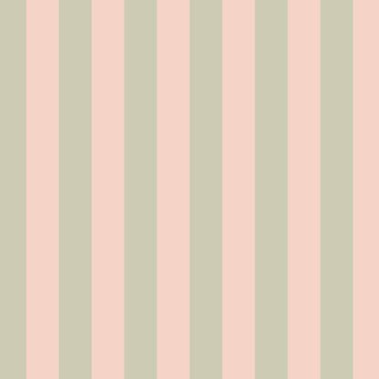 Classic Stripe Wallpaper in Sand & Cream – bold stripes on a cream ground