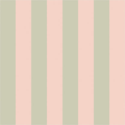 Sand & Cream – Classic Stripe Wallpaper - true-scale 62 cm swatch