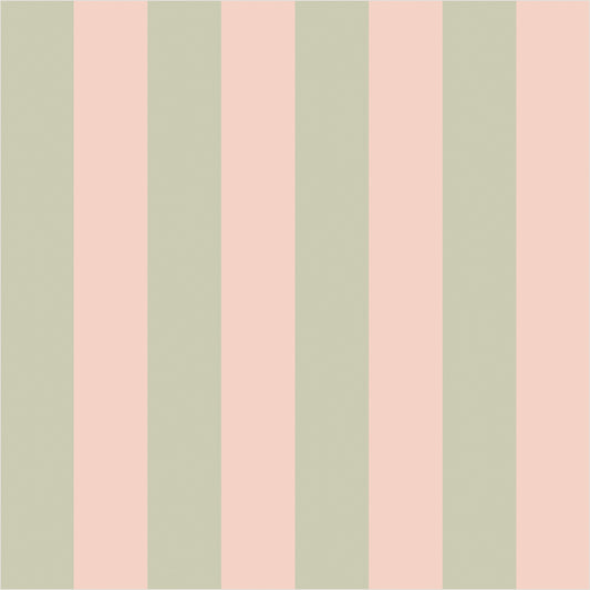 Sand & Cream – Classic Stripe Wallpaper - true-scale 62 cm swatch