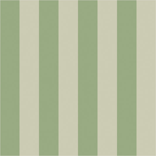 Sand & Sage – Classic Stripe Wallpaper - true-scale 62 cm swatch