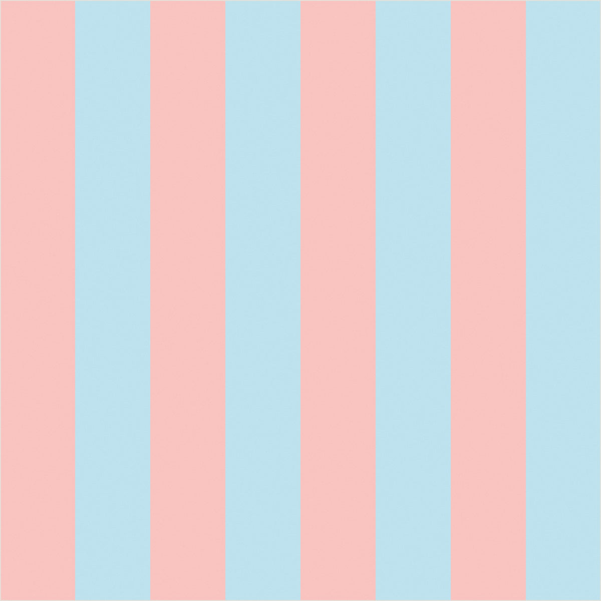 Sky & Blush – Classic Stripe Wallpaper - true-scale 62 cm swatch