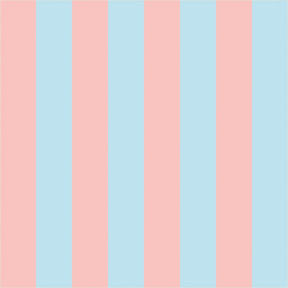 Sky & Blush – Classic Stripe Wallpaper - true-scale 62 cm swatch