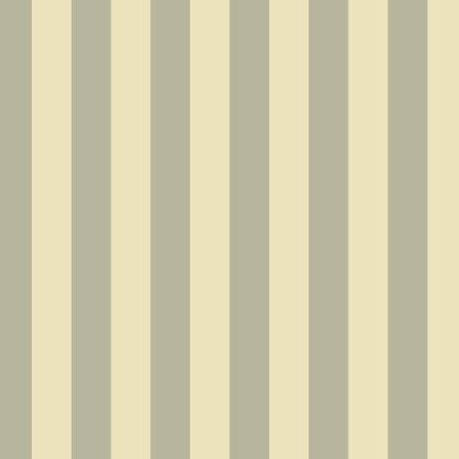 Classic Stripe Wallpaper in Stone & Cream – bold stripes on a cream ground