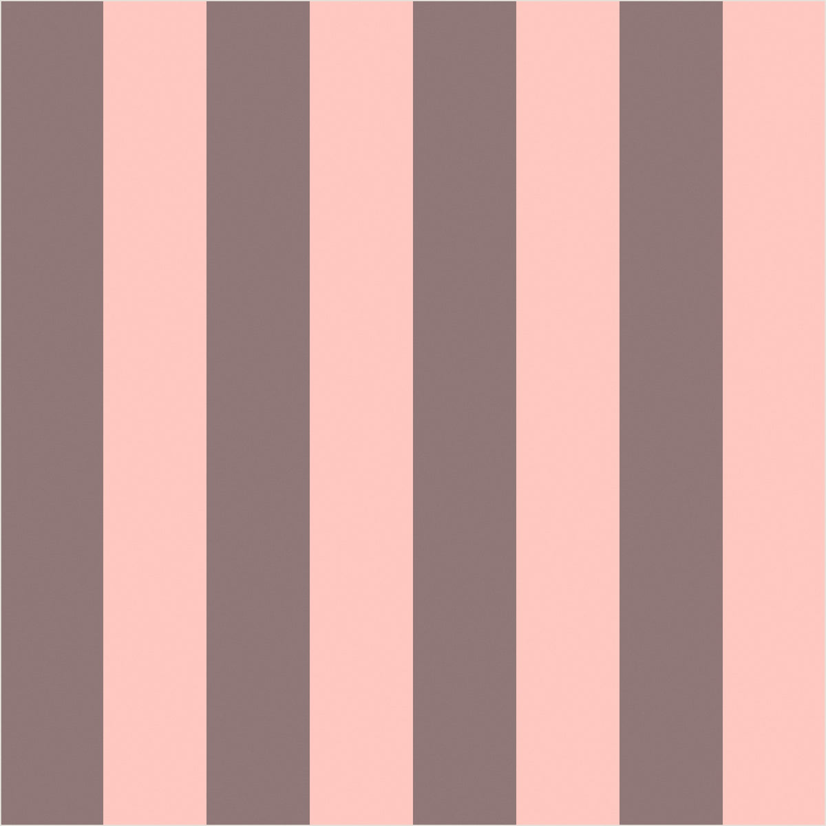 Taupe & Blush – Classic Stripe Wallpaper - true-scale 62 cm swatch