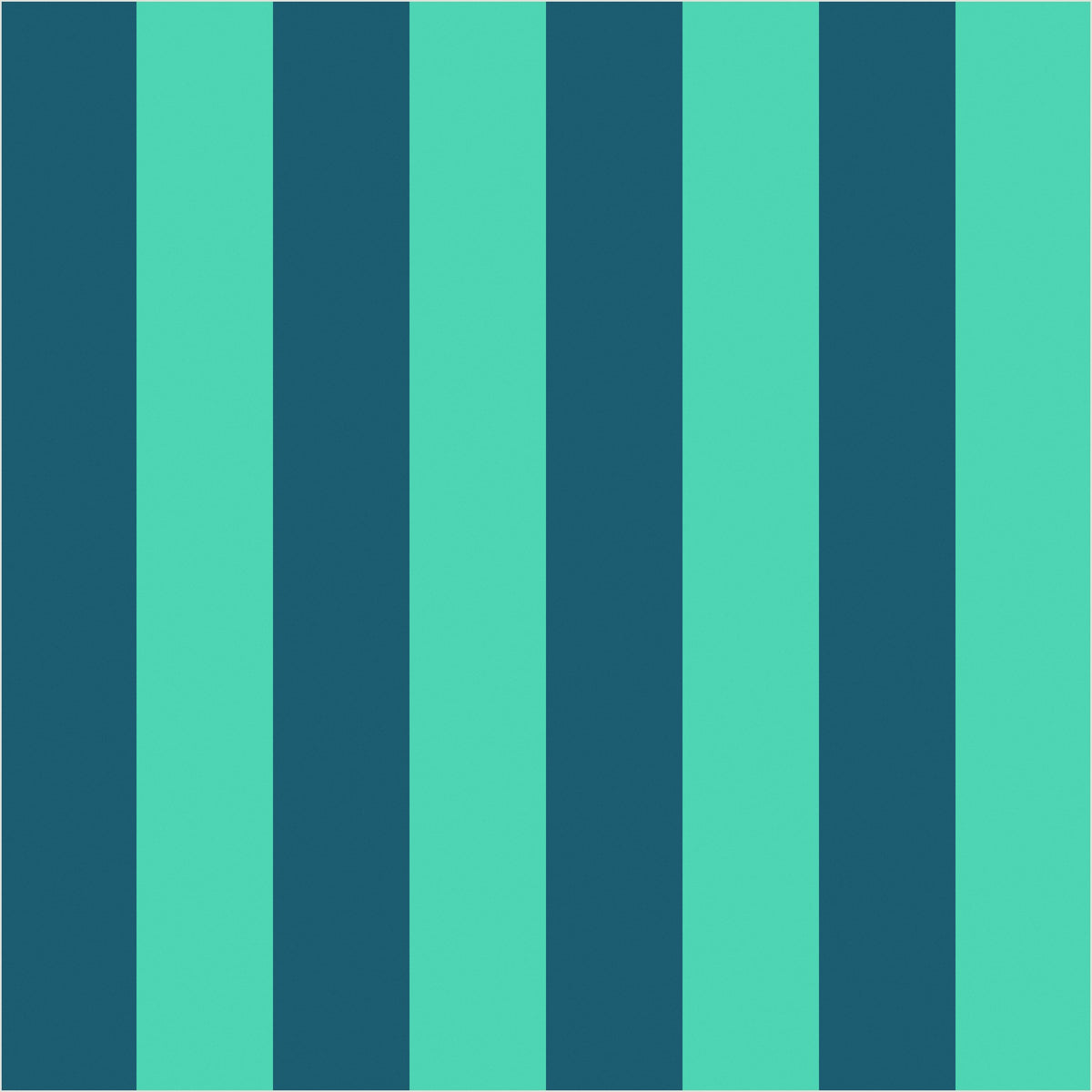 Teal & Navy – Classic Stripe Wallpaper - true-scale 62 cm swatch