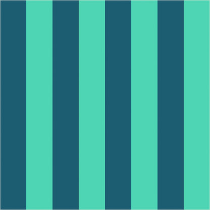 Teal & Navy – Classic Stripe Wallpaper - true-scale 62 cm swatch