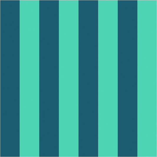 Teal & Navy – Classic Stripe Wallpaper - true-scale 62 cm swatch