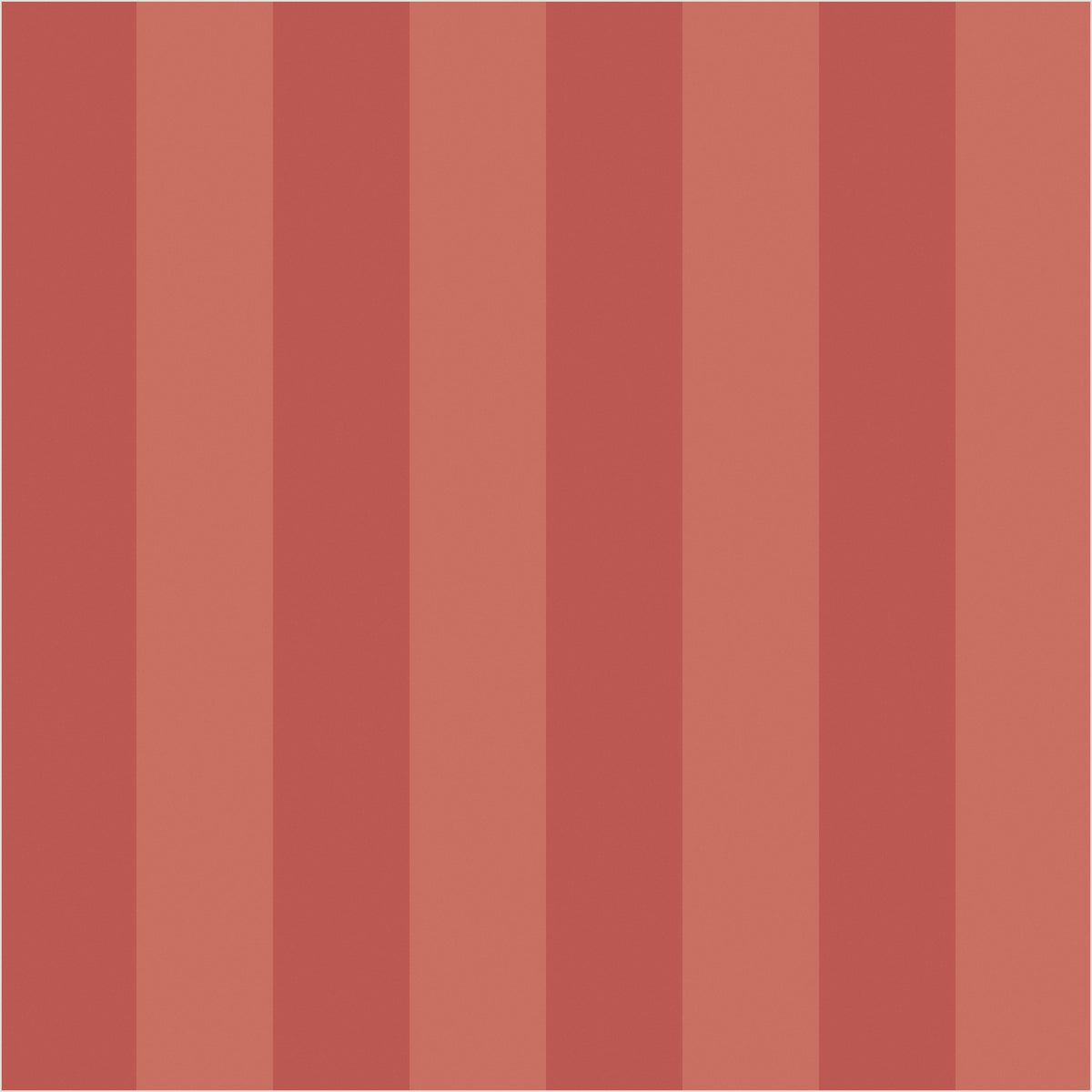 Terracotta & Baked Clay – Classic Stripe Wallpaper - true-scale 62 cm swatch