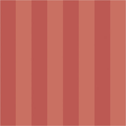 Terracotta & Baked Clay – Classic Stripe Wallpaper - true-scale 62 cm swatch