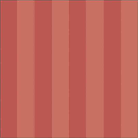 Terracotta & Baked Clay – Classic Stripe Wallpaper - true-scale 62 cm swatch