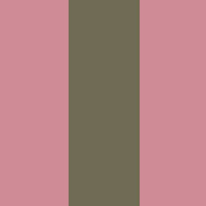 Extra-Wide Stripe Wallpaper – Dusty Rose & Khaki – wallpaper pattern detail