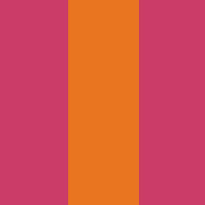 Extra-Wide Stripe Wallpaper – Pink & Tangerine – wallpaper pattern detail