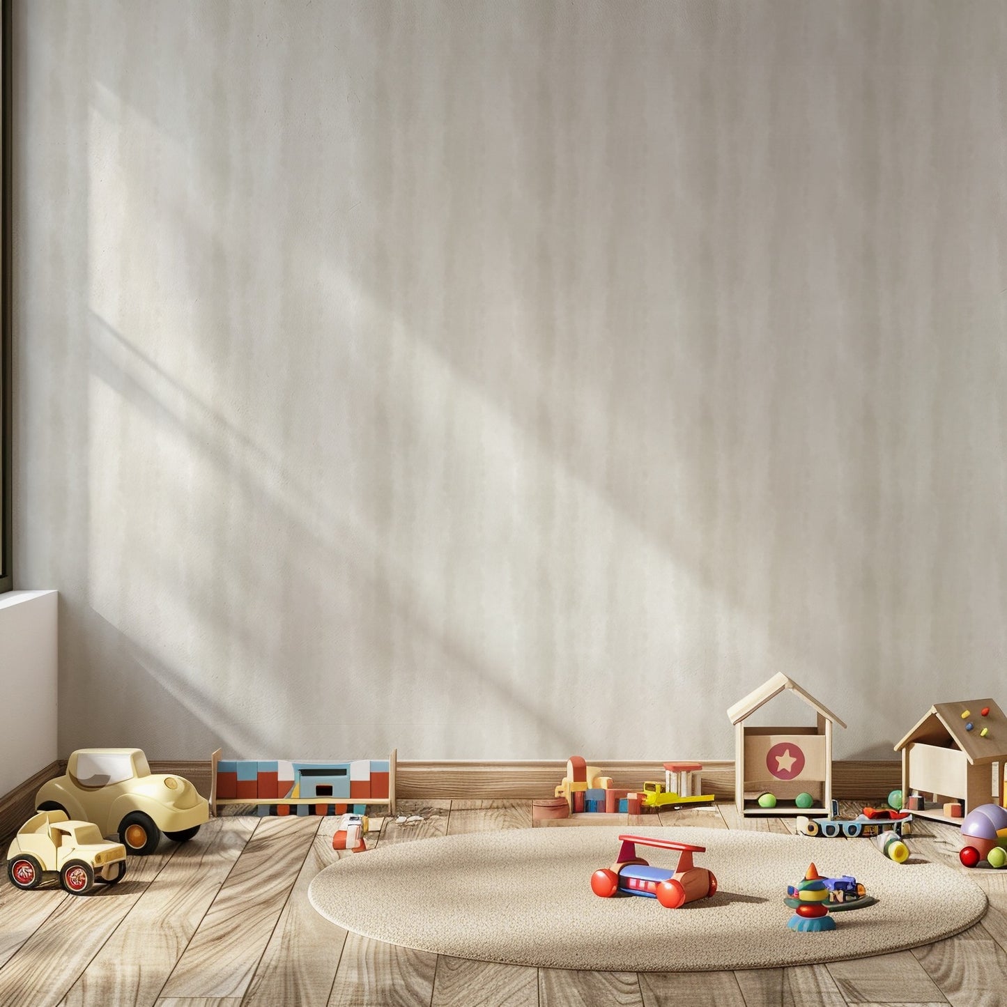 Cloud Dancer wallpaper in a nursery and children's room