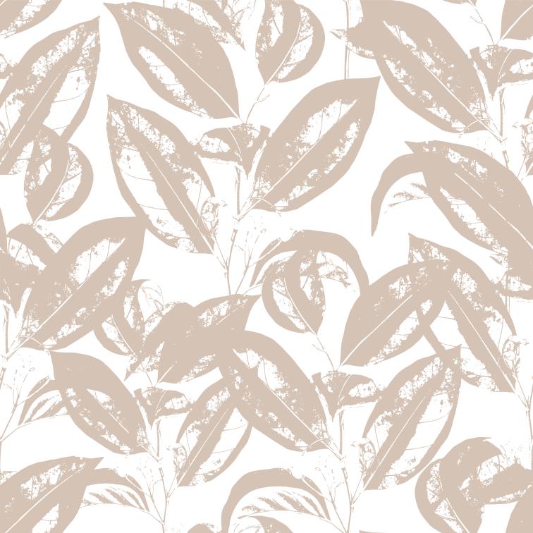 Cream Leaves-PAMPA Wallcoverings