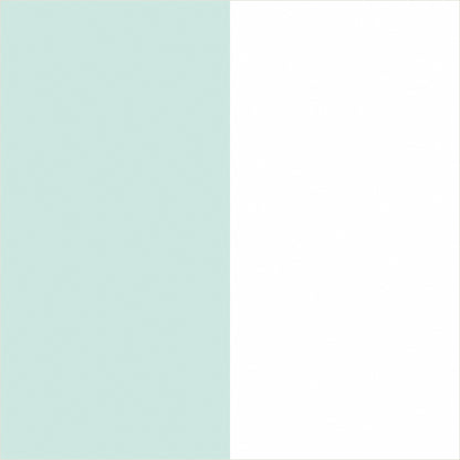 Cloud & Mint extra-wide stripe wallpaper, true-scale 62 cm swatch