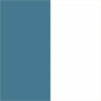 Cloud & Steel Blue extra-wide stripe wallpaper, true-scale 62 cm swatch