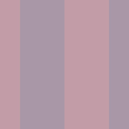 Extra-Wide Stripe Wallpaper in Dusty Lilac & Mauve Rose – statement, extra-wide stripes on a mauve rose ground