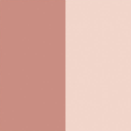 Dusty Rose & Apricot Blush – Extra-Wide Stripe Wallpaper - true-scale 62 cm swatch