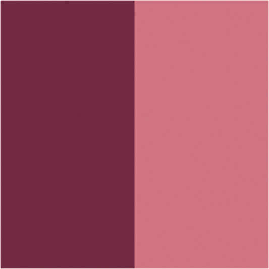 Merlot & Blush extra-wide stripe wallpaper, true-scale 62 cm swatch