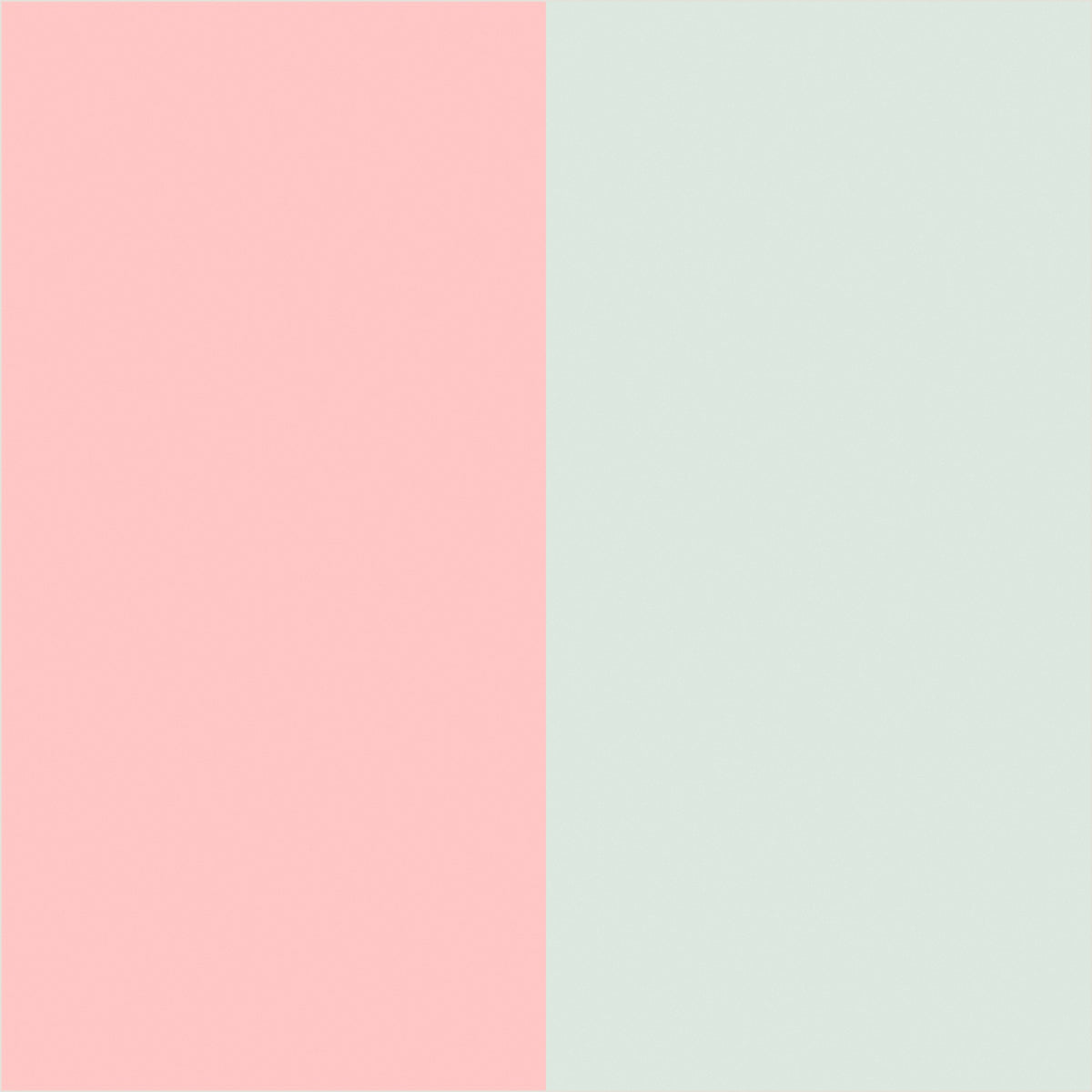 Mint & Blush extra-wide stripe wallpaper, true-scale 62 cm swatch