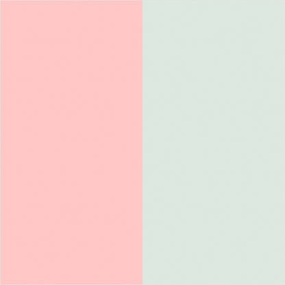 Mint & Blush extra-wide stripe wallpaper, true-scale 62 cm swatch
