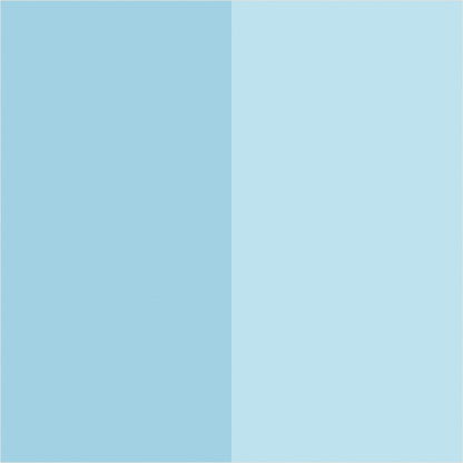Powder & Sky extra-wide stripe wallpaper, true-scale 62 cm swatch