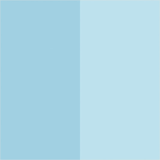 Powder & Sky extra-wide stripe wallpaper, true-scale 62 cm swatch