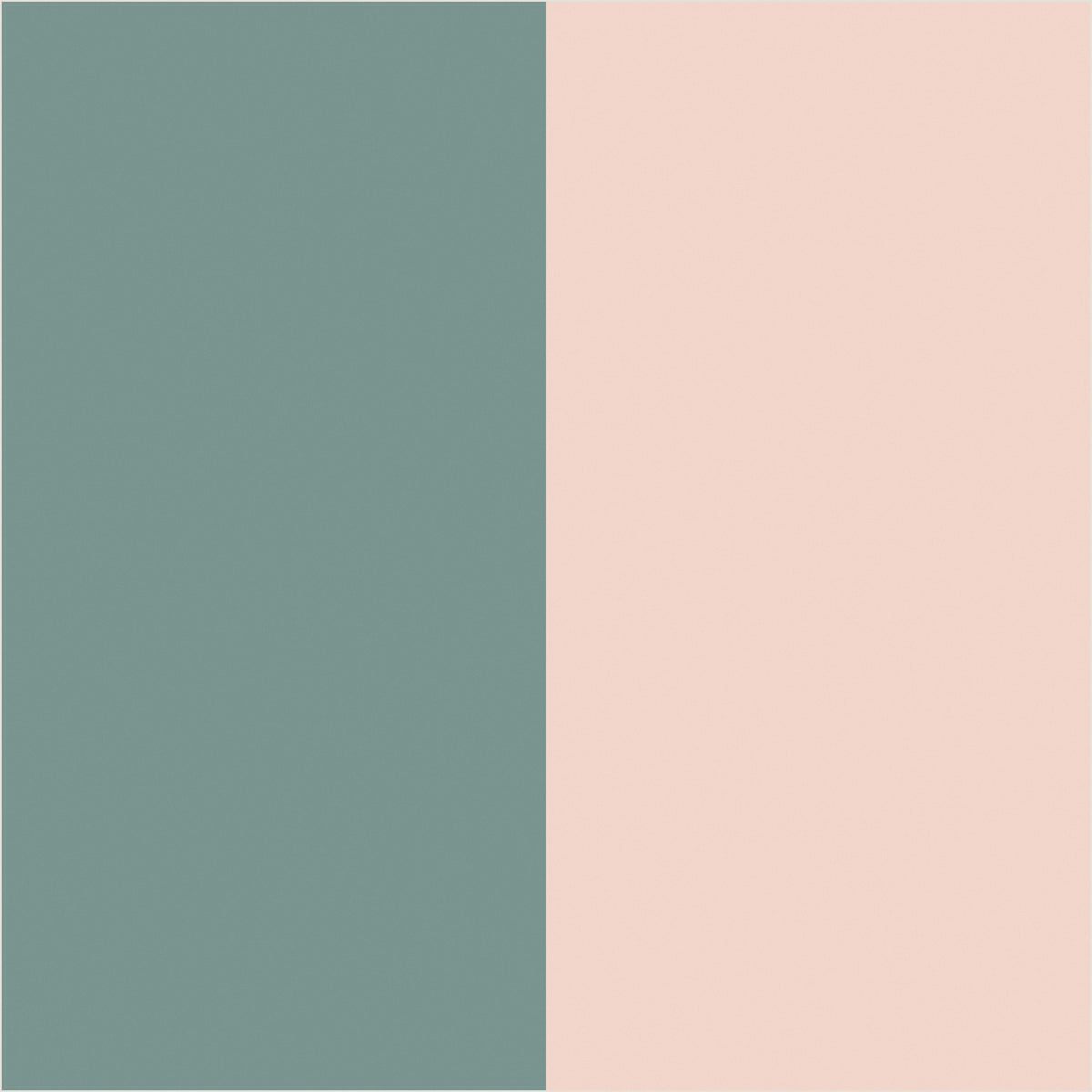 Sage Grey & Apricot Blush – Extra-Wide Stripe Wallpaper - true-scale 62 cm swatch