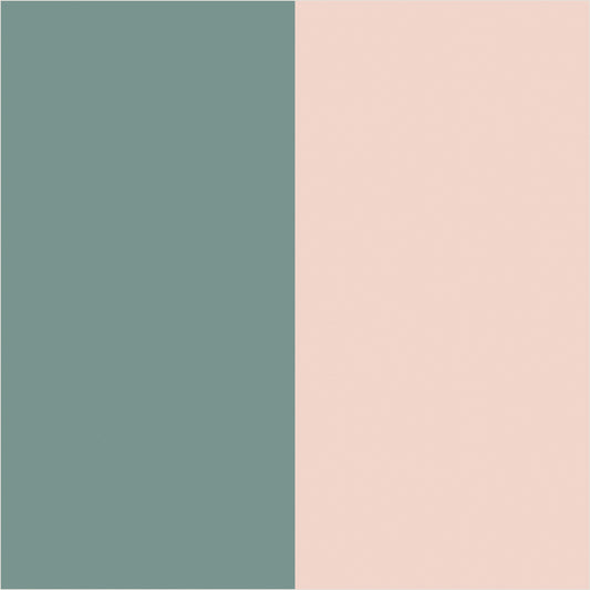Sage Grey & Apricot Blush – Extra-Wide Stripe Wallpaper - true-scale 62 cm swatch