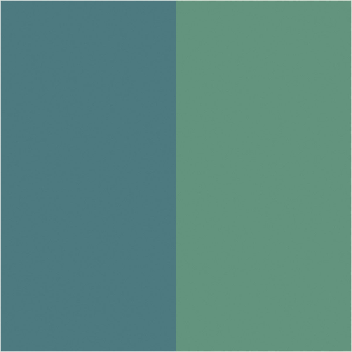 Sage & Teal extra-wide stripe wallpaper, true-scale 62 cm swatch
