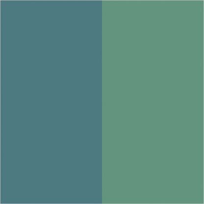 Sage & Teal extra-wide stripe wallpaper, true-scale 62 cm swatch