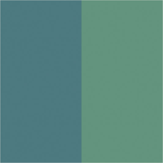 Sage & Teal extra-wide stripe wallpaper, true-scale 62 cm swatch