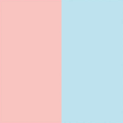 Sky & Blush extra-wide stripe wallpaper, true-scale 62 cm swatch