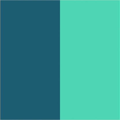Teal & Navy extra-wide stripe wallpaper, true-scale 62 cm swatch
