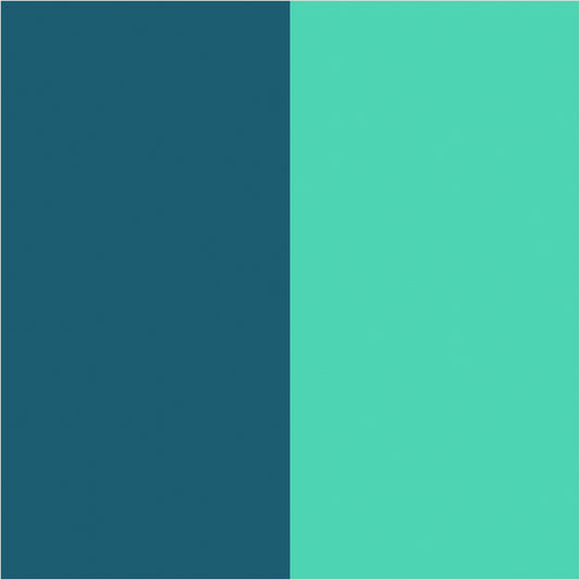 Teal & Navy extra-wide stripe wallpaper, true-scale 62 cm swatch