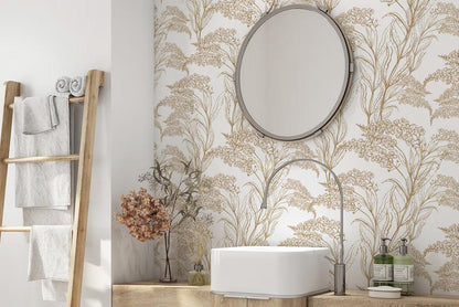 Golden Blossom Flowers-PAMPA Wallcoverings