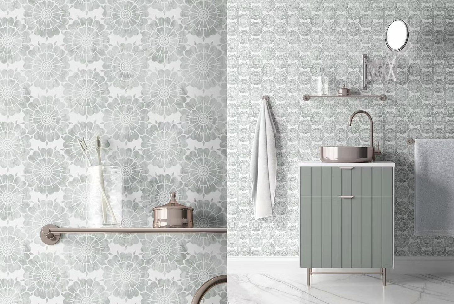Grey Ornament-PAMPA Wallcoverings