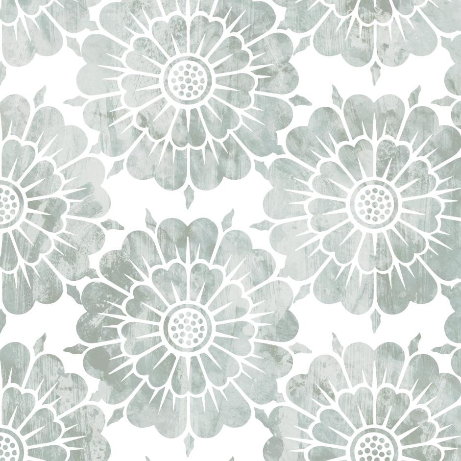 Grey Ornament-PAMPA Wallcoverings